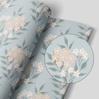 Homya Wallpaper Sticker Removable Wallpaper Floral Pattern Waterproof Remake Sheet Mildew Resistant Cutting Sheet Leaf Pattern Japanese Style 44cm10m