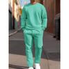 Herbst Freizeit Herren Langarm Set Trendiger Farbverlauf Print Outdoor Rundhals Langarm Oberteil & Lässige Hose Zweiteiliges Set