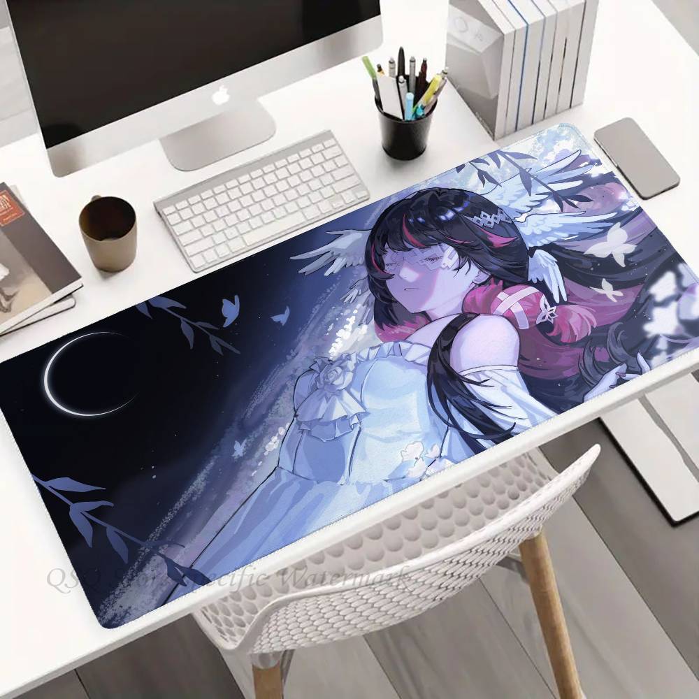 Anime Columbina G-Genshin Impact Mousepad Non-slip Suitable For Office Computers Laptops E-sports Game Desk Mats XXL Keyboard