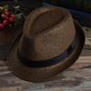 Breathable Wide Brim Beach Hats Ribbon Decoration Summer Weave Shade Sun Caps Straw Hat Fedoras