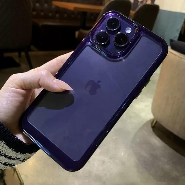 Luxury Crystal Clear Armor Bumper Case For Iphone 14 13 12 11 Pro Max Mini X Xs Max Xr 7 8 14plus Se Transparent Acrylic Cover