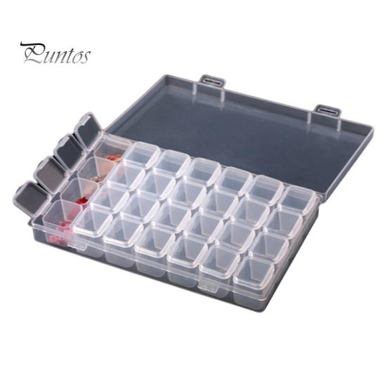 

1/5/10 шт. пластиковая маленькая круглая прямоугольная коробка для хранения ювелирных изделий, прозрачные многофункциональные бусины, серьги-гвоздики, подвески для дизайна ногтей, органайзер I