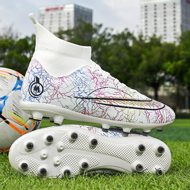 Top Breathable Football Shoes for Male and Female Students AG Long Nail TF Broken Nail Competition Shoes Hair Replacement Breathable New Style