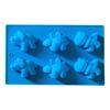 Dinosaur Chocolate Mold 6-Cavity Non Stick Silicone Ice Cube Tray Flexible Jelly Ice Cube Molds High Low Temperature Cheesecake Pudding Molds