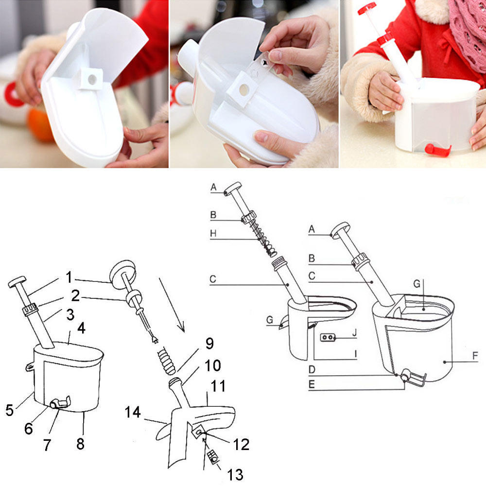 Remover Cherry Pitter Stone Picker Cherry Corer With Container Kitchen Gadgets Tool