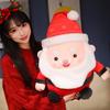 Christmas Gift Santa Plush Toy Shopping Mall Holiday Activity Decoration For Children Holiday Gift Throw Pillow