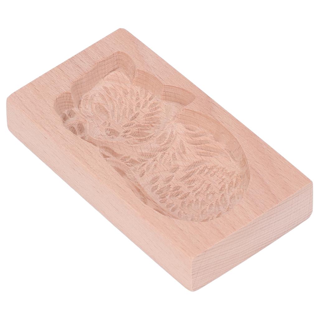 Animal Cookie Mold Lovely Vivid Wooden Biscuit Press Stamp Easy Demoulding Smoothly Cookie Mold Cat