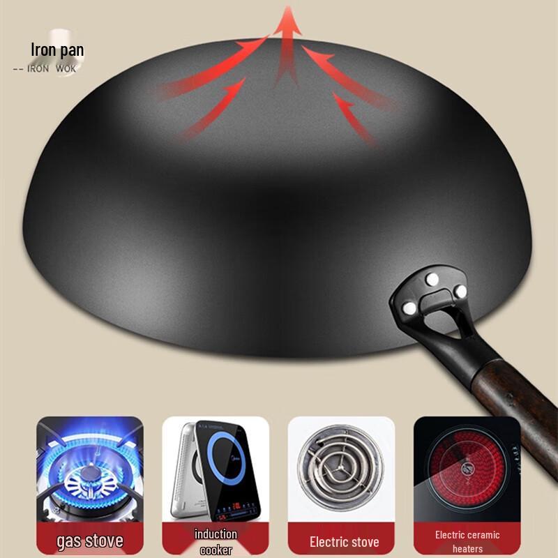 Lìláng Hammered Iron Stir-Fry Wok