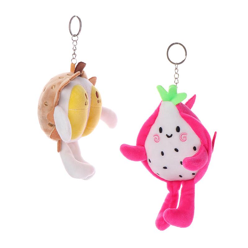 Süße Frucht Drachenfrucht Schlüsselanhänger Plüschtier Spielzeug Cartoon Durian Pitaya Flauschiger Schlüsselanhänger Anhänger Rucksack Anhänger Auto Tasche Dekoration Geschenk