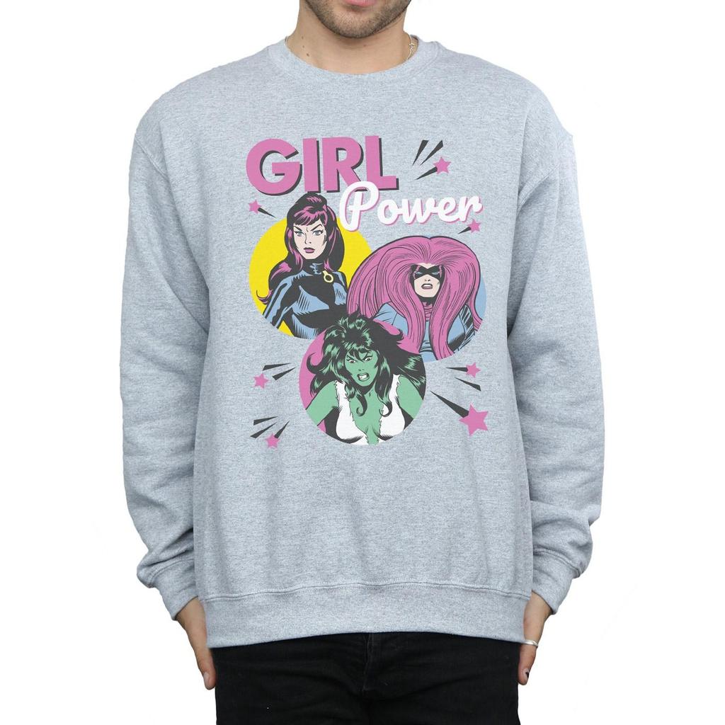 Marvel Comics Mens Girl Power Sweatshirt