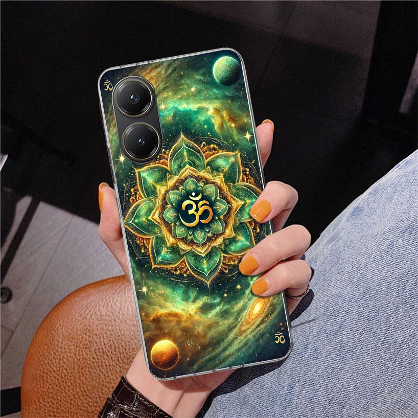 Mandala Chakra Insist Yoga Phnoe Case for Xiaomi Poco X5 X6 X7 Pro X4 Gt F7 Ultra M8 M7 Redmi 15C 15 13C 13 12C 12 Unique Cover