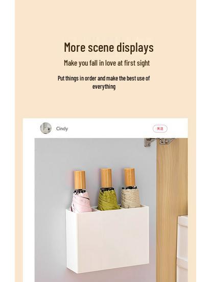 Wall-Mounted Umbrella Storage Rack and Stand