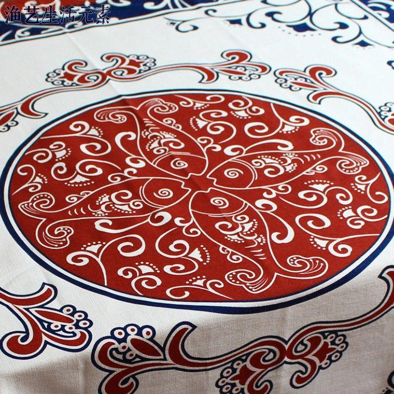

Скатерть и Салфетка для Кофейного Столика Чехол для Скатерти Полотенце Скатерть Китайский Стиль Ручная Работа Принт Чистый Хлопок Весь Хлопок Домашняя Ткань Китайский Стиль Love of Flowers About 57cm square