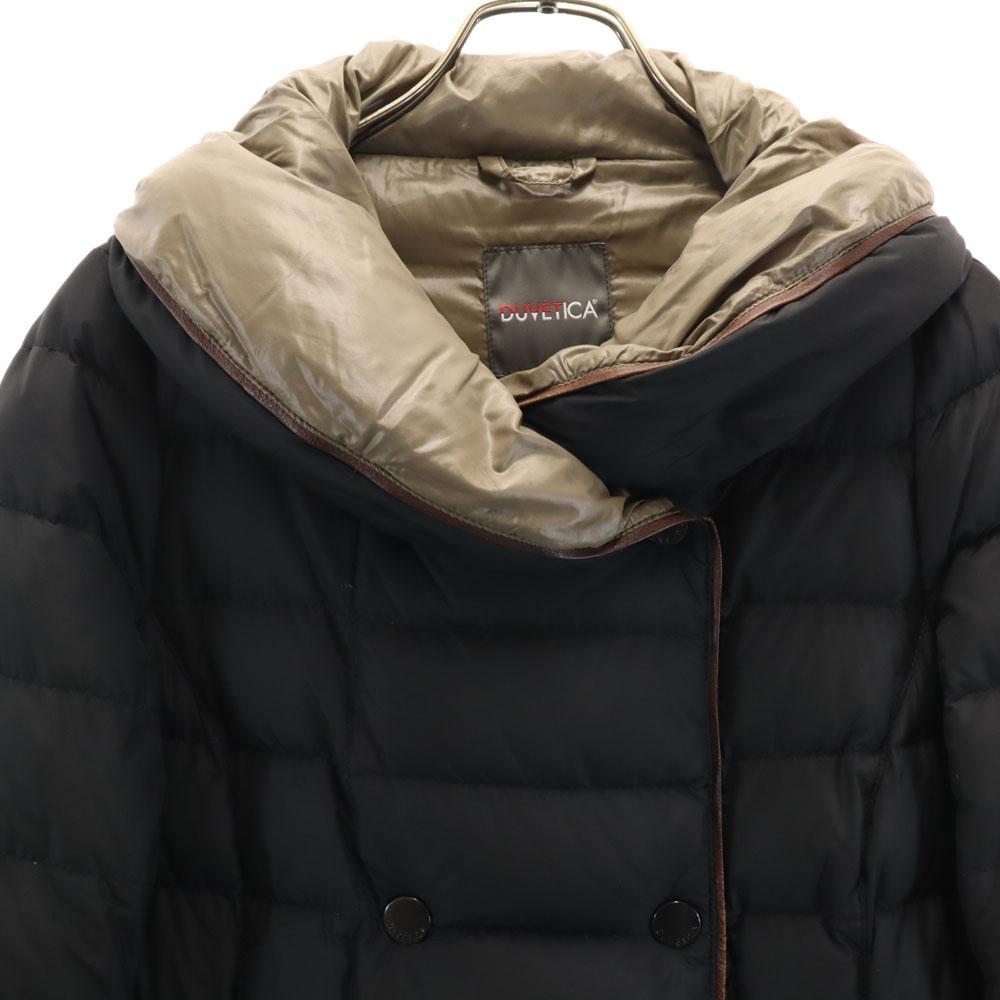 DUVETICA Made in Bulgaria Double breasted down coat 42 Charcoal black Women Used