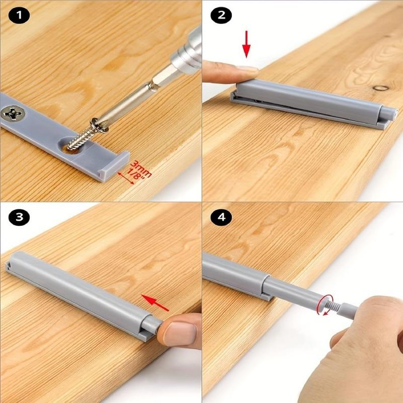 5/10PCS Damper Buffers Kitchen Cabinet Catches Door Stop Drawer Soft Quiet Close with Invisible Handle Home Furniture Hardware