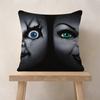 Klassischer Chucky Horrorfilm Kissenbezüge Cartoon Sofa Dekorativ Zuhause Zweiseitiger Druck Kurzer Plüsch Niedlicher Kissenbezug