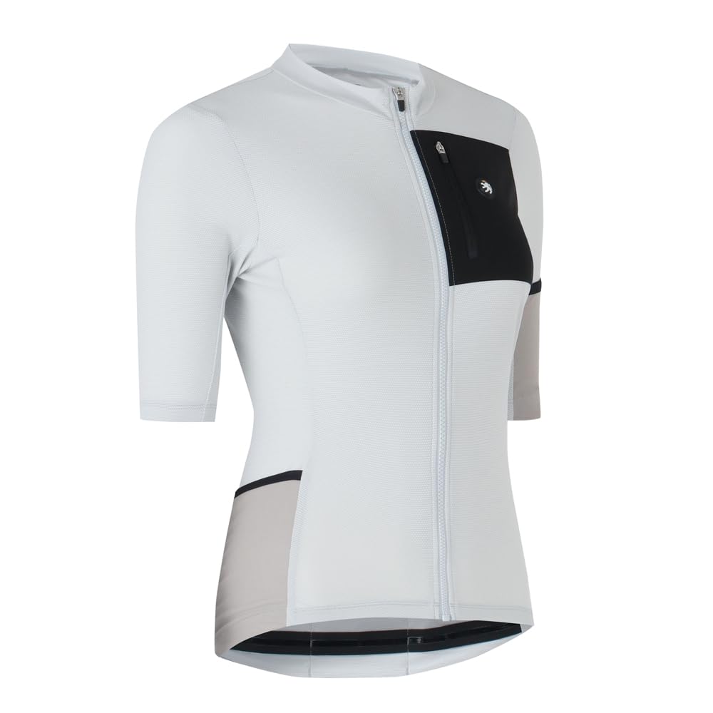 Lion De Capelmuur Crossover 2 Short Sleeve Cycling Size 38 Women's Jersey, Gray,
