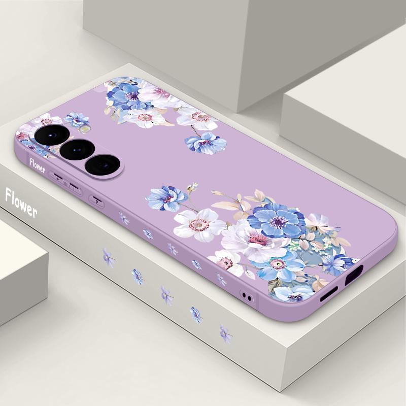 Soft TPU Flower Pattern Case For Samsung Galaxy S25 S22 S23 S24 Ultra S24 FE A56 A55 A53 A54 A15 A16 A36 5G Silicone Phone Cover