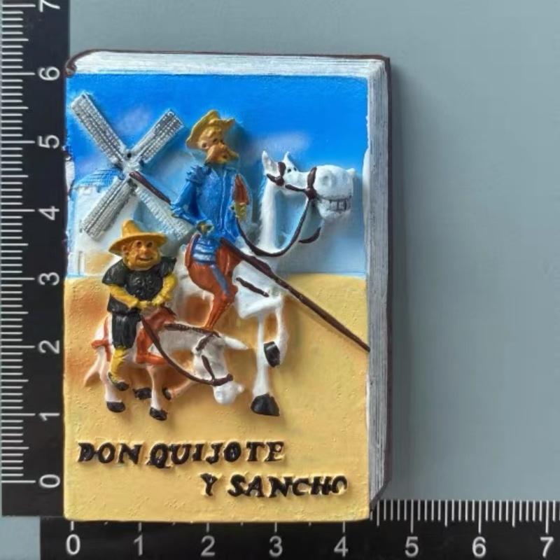 3D Resin Spain Fridge Magnet - Barcelona Seville Donostia Jaen Spanish Travel Souvenir Refrigerator Magnet Home Decor Gift