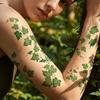 Fake Vine Tattoos, Waterproof Leaf Temporary Stickers, Green Plant Ivy Body Art for Women Girls, Boho Festival Decor