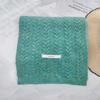 Wool knitted scarf women's high-end sense thickened warm average size neck protection scarf versatile flat machine process OO custom