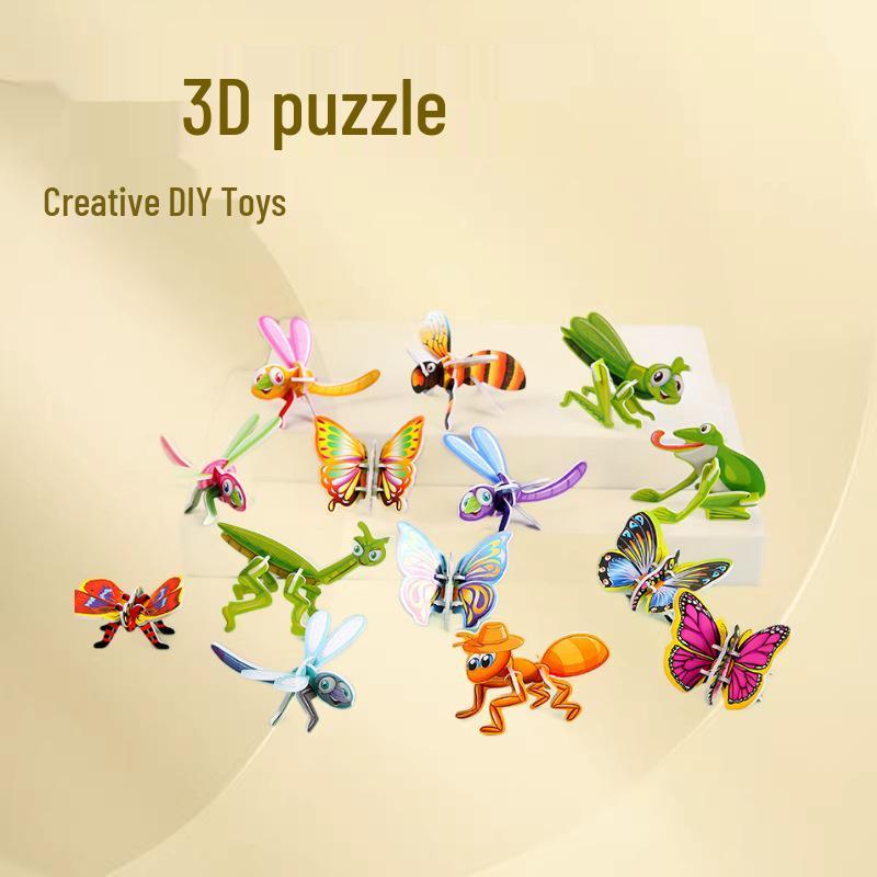 3D Insect Puzzle: Handmade Paper Educational Toy for Kids