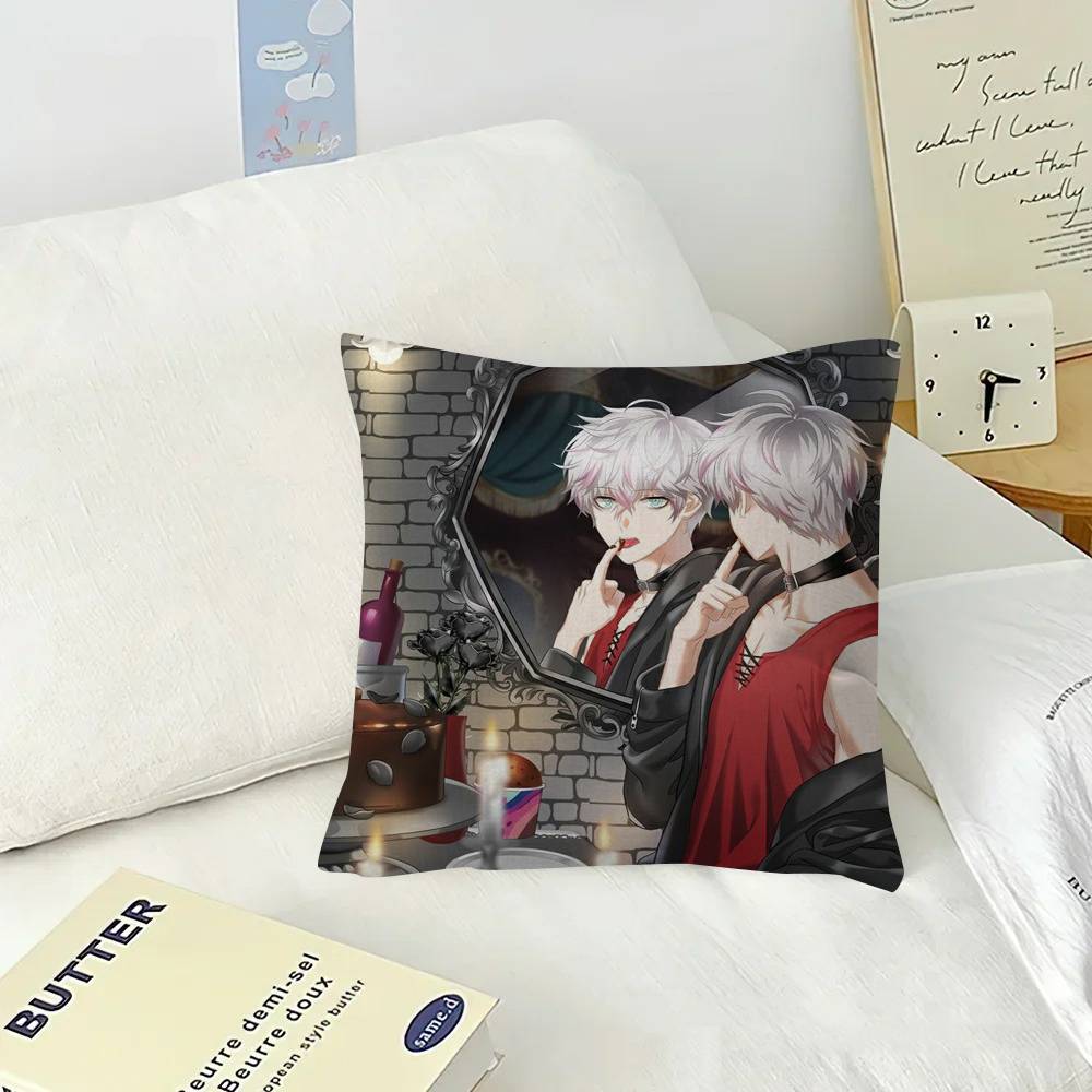 Anime Game Mystic Messenger Maple Design Cushion Cover Happy Autumn Harvest decor Holiday Decorati Pillow Cover