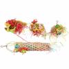 Bird Shredding Toy Set Colorful Bird Cage Hanging Chewing Foraging Toys for Parrots Cockatiel