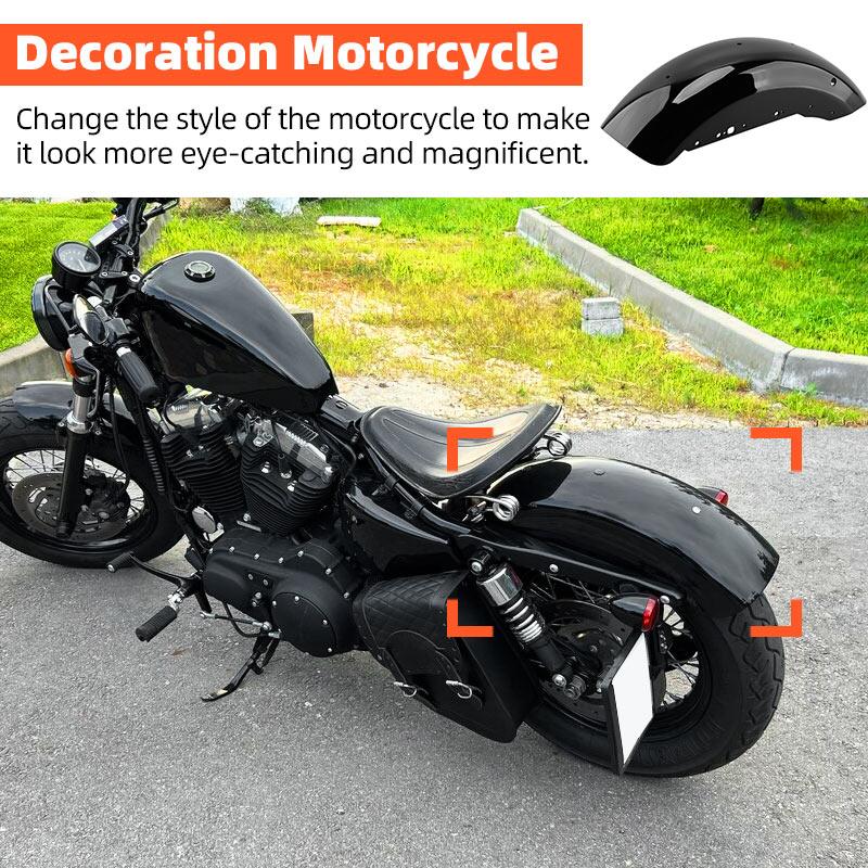 Pro Harley-Davidson Sportster XL 883 XL1200 48 72 2004-UP Motocyklové Příslušenství Zadní Blatník Lesklý Černý Kryt Blatníku