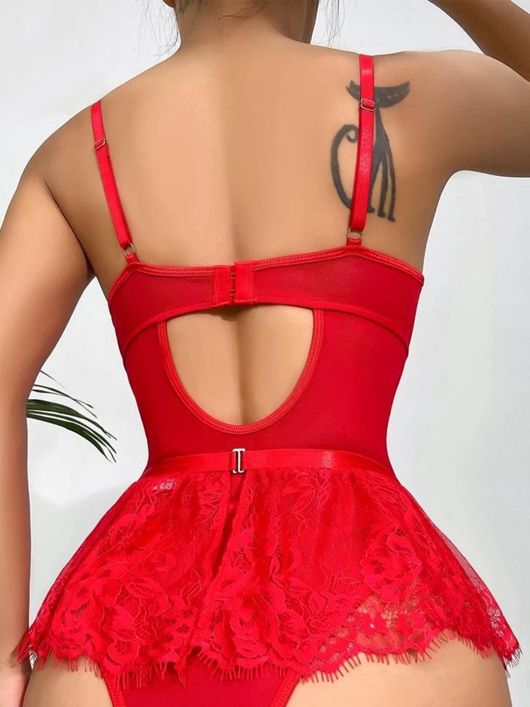 European & American Erotic Lace Garter Lingerie - Sexy Flirty Design