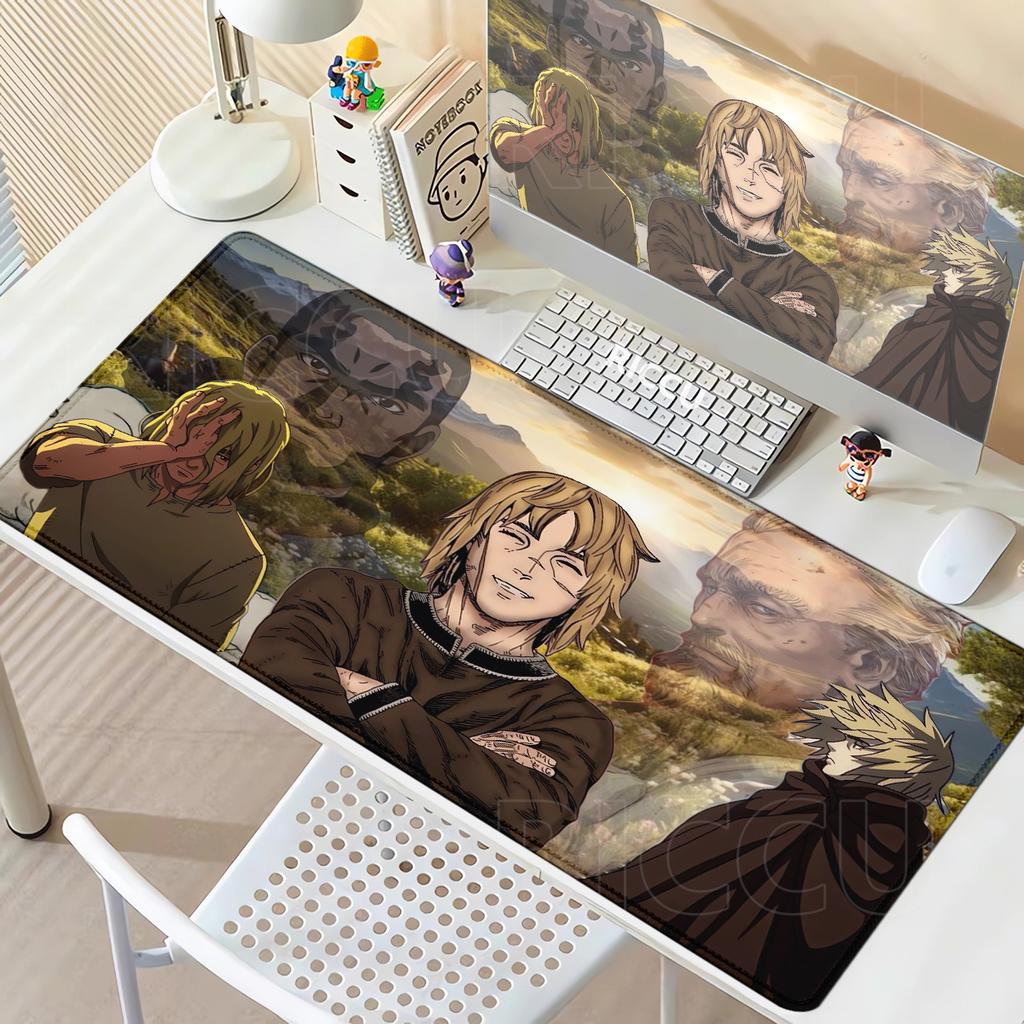 Gamer E-Sport Computer Mauspads Vinland Saga Mauspads Mechanische Tastatur Rutschfeste Gummi-Mauspads PC-Schrank Erweiterte Matten