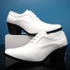 Luxury Classic Men's Genuine Leather Shoes Banquet Dress Shoes Men's Business Shoes High Heel Shoes Pointed Men's Wedding Shoes
