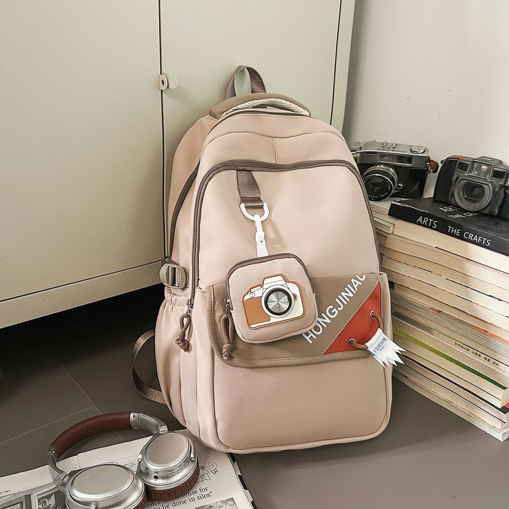 Japanese School Bag Ins Niche Students New Large-capacity Backpack, Junior High School Students Reduce the Burden of Campus Backpack