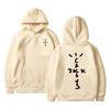 Felpa con cappuccio Cactus Jack Swag Stampa Alfabeto Felpa con cappuccio da donna Pullover casual