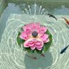 Lotus Zonnefontein Drijvende Lotus Vogelbadfontein Op Zonne-energie Werkende Fontein met Verwisselbare Spuitkoppen voor Tuinvijver Terras Tuin Decoratie