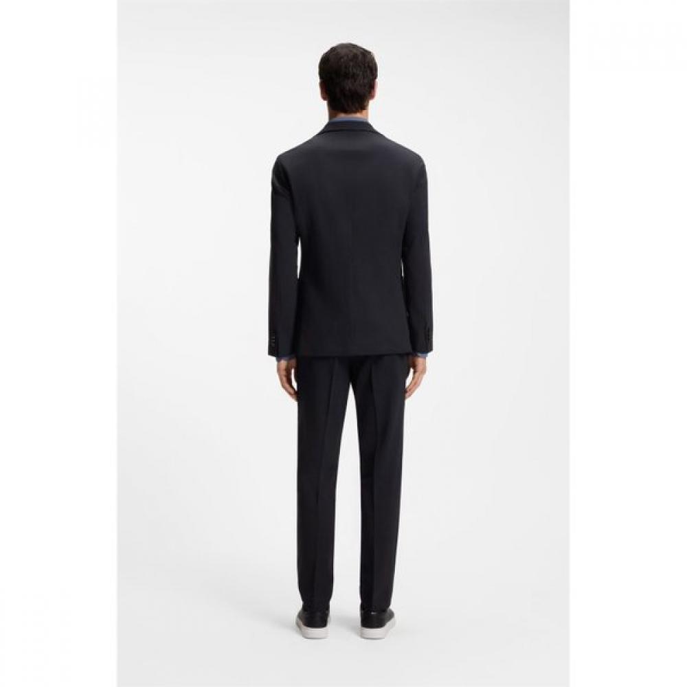 Boss Slim Fit Washable Wool Blend Packable Blazer Dark Blue 50561571404 