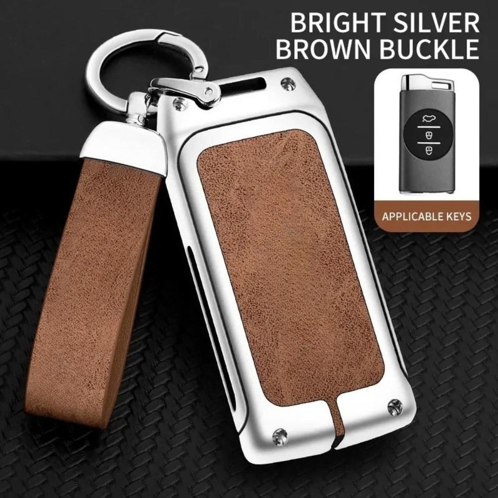 Zinc Alloy Car Remote Key Case Cover for Chery Tiggo7 5Xplus 3X Protection Shell Keychain Bag Keyless Interior Accessories