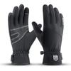 Men Winter Waterproof Cycling Gloves Outdoor Sports Running Motorcycle Ski Touch Screen Fleece Gloves Non-Slip Warm Full Fingers