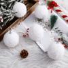 6cm Ball Pendant Snowflower Foam Balls Unique Christmas Tree Decor  Party Favors