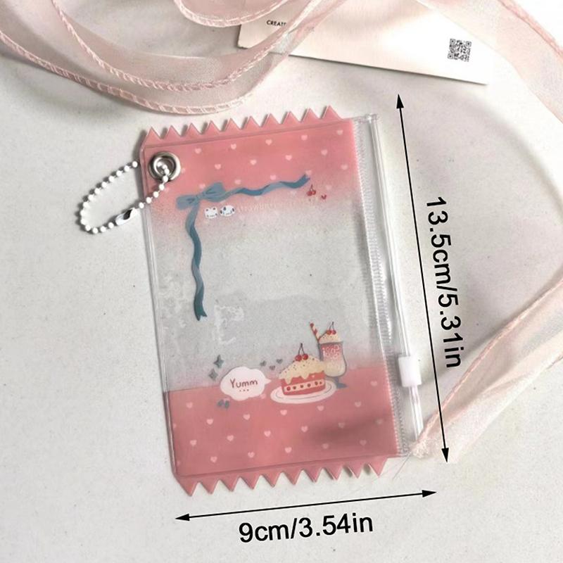 Japanese Style Candy Card Bag Creative Cartoonish Photo Card Holder Ins Diy Photocard Protector Pvc Card Sleeve Bag Pendant