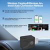 2 In 1 Wireless Carplay Adapter Smart Mini BOX Plug and Play Bluetooth 5.0 WiFi Fast Connect Plug and Play for OEM Wired CarPlay