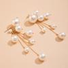 Elegant Imitation Pearl Ball Tassels Drop Earrings for Women Trendy Ladies Long Earring Hanging Accessories 2026 Fashion Jewelry