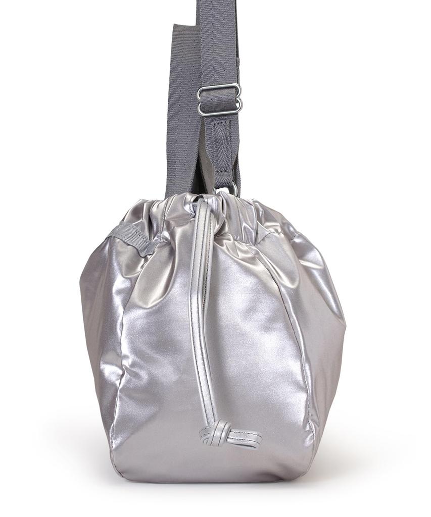 CITY DRAWSTRING BAG Silver E/W /1084/Uptown Shine/Silver