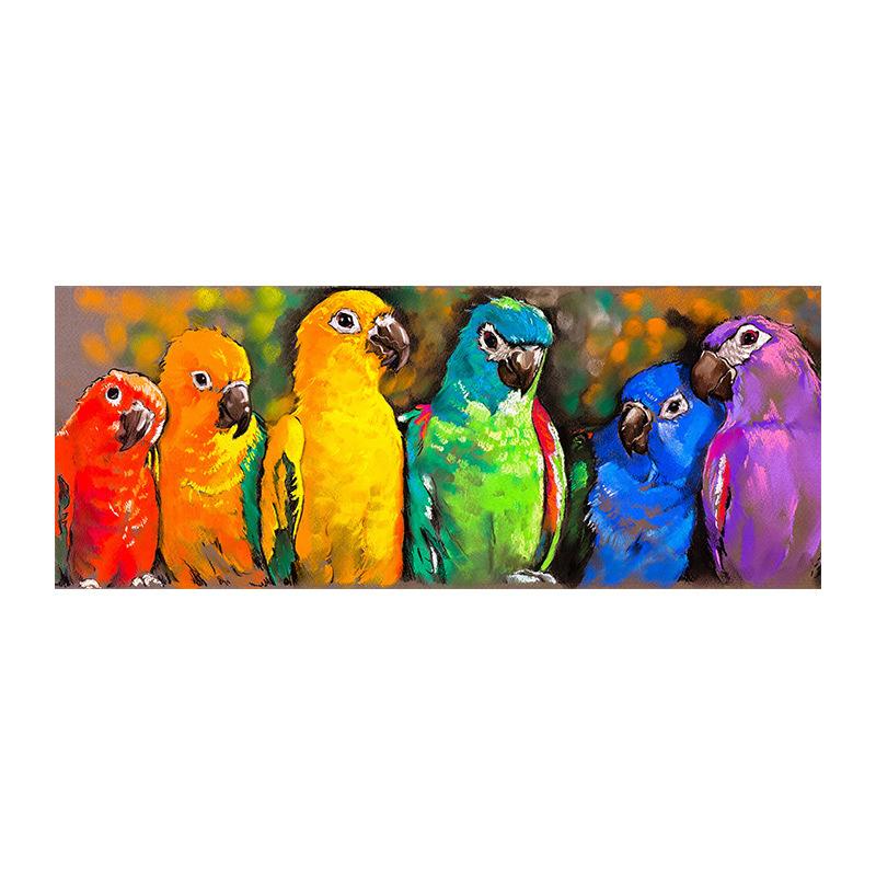 

Акварельные попугаи, декоративная живопись, домашняя гостиная, картина с животными, настенные панно для гостиной, постеры и принты, длинные 20*40cm