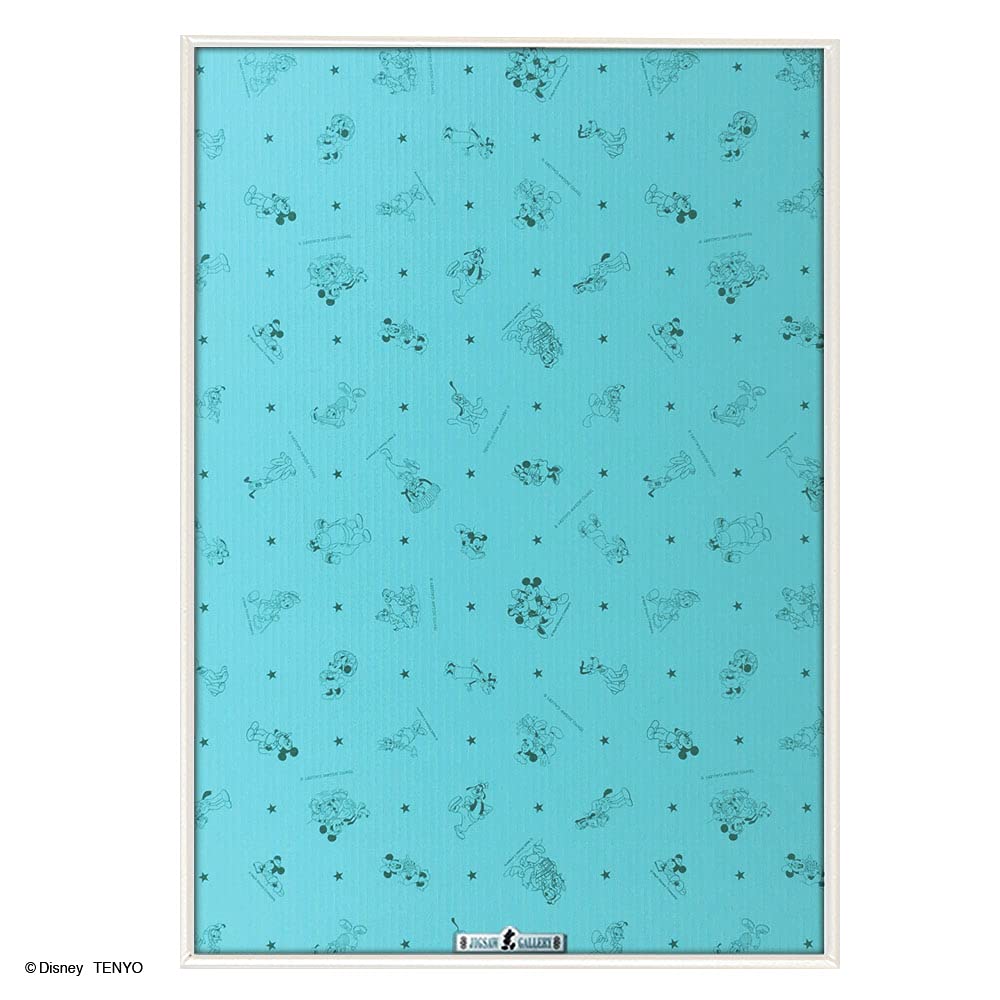 Tenyo [Made in Japan] Aluminum Puzzle Frame, Disney-Specific Safety Panel, 1000-Piece, White (51x73.5cm), One-Touch Front Opening with Locking