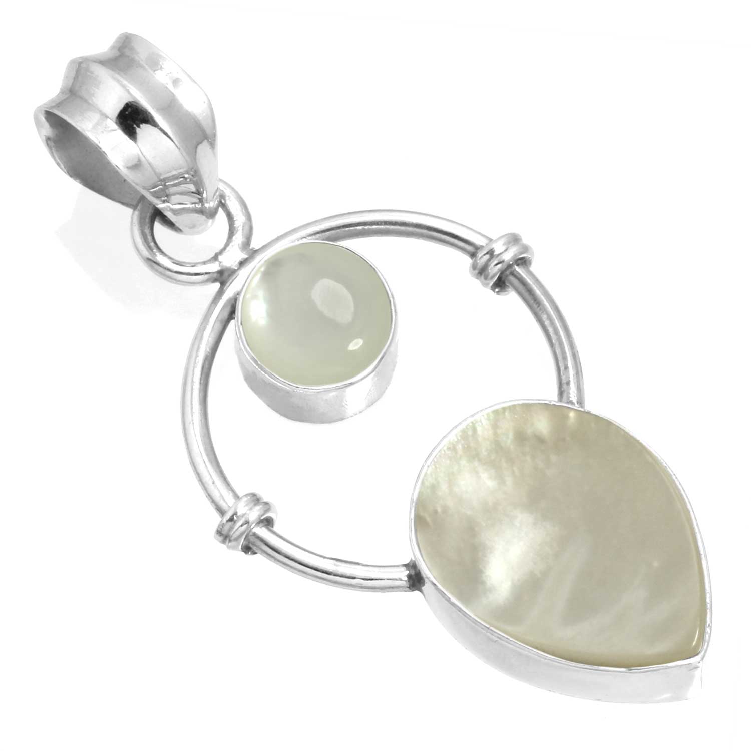 

Подвеска из стерлингового серебра 925 пробы, женская бижутерия с драгоценными камнями, подарок на день рождения, сине-зеленый, фиолетовый, медный, бирюзовый, жемчужный, лазурит, перламутр мать жемчужного