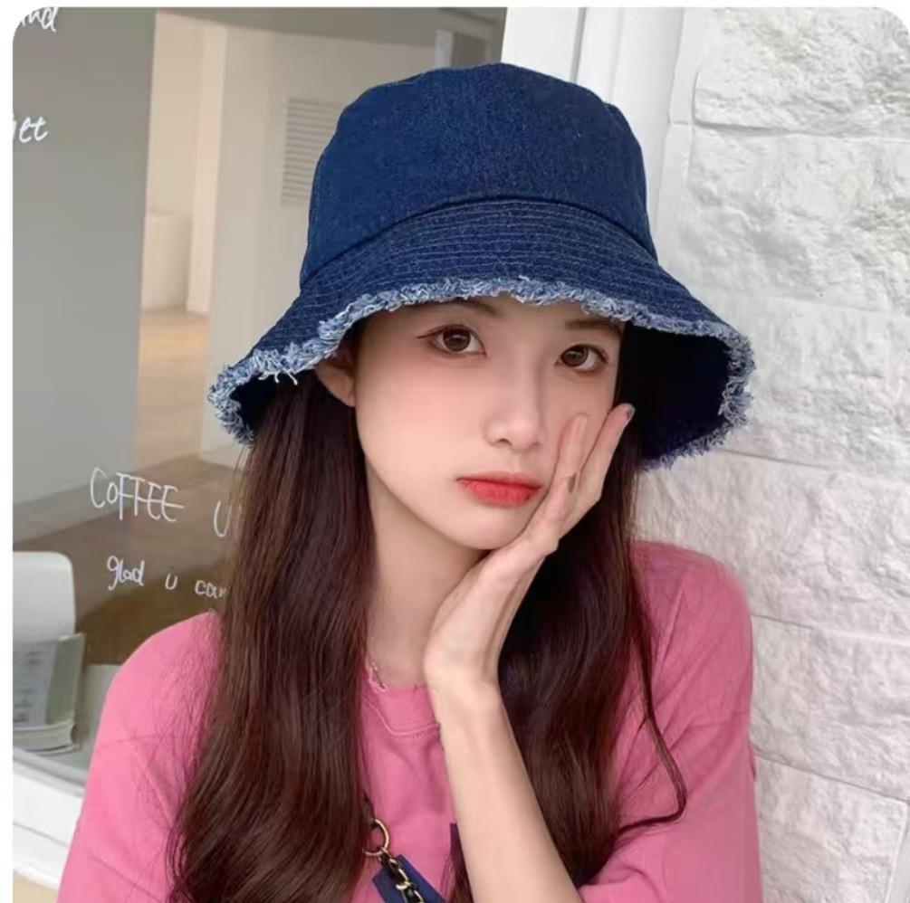 1PC Washed Cotton Bucket Hats Spring Summer Men Women Panama Hat Fishing Hunting Cap Sun Protection Caps Outdoor Sun Hat