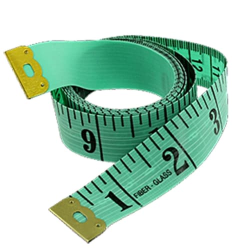 uxcell Soft Tape Measure, Sewing Tailor's Ruler, 150cm/60 inch, Green and Black, Plastic, Portable