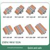 Ear-equipped Quick Connector Splitter: Universal Terminal for Soft & Hard Wires, 2-In/2-Out, Pure Copper