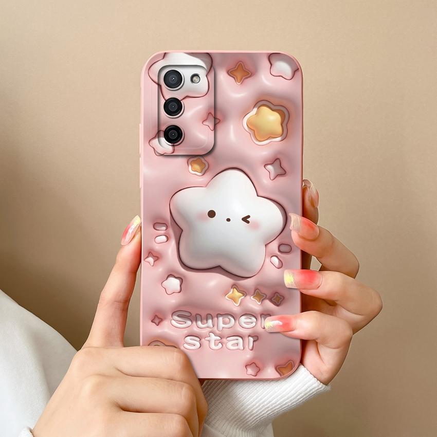 Hülle Für Oppo A56 A57 A58 A59 A60 A72 A75 A78 A79 A83 A91 A92 Handytaschen Niedliches Anime-Haustier-Muster Flüssigsilikon Premium Schutzhülle Für Oppo Capa